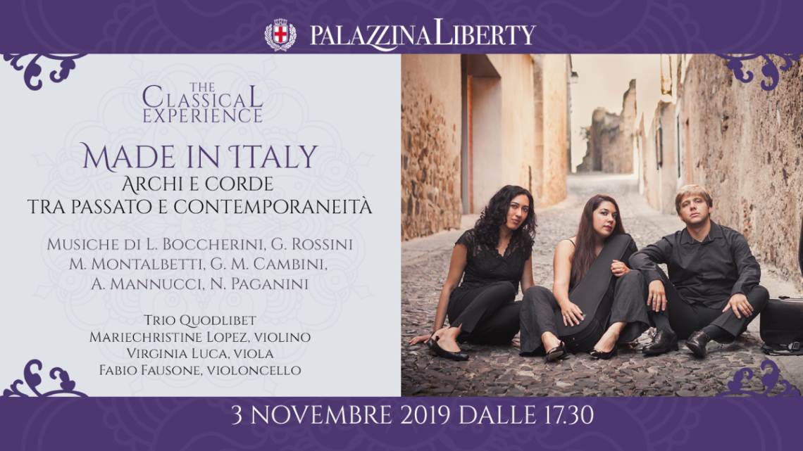 cosa fare domenica 3 novembre a Milano; il Trio Quodlibet in concerto