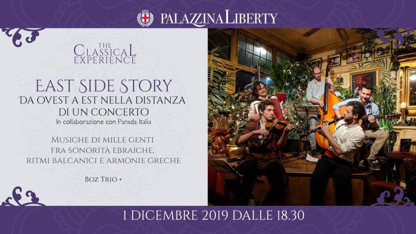 cosa fare domenica 1 dicembre a Milano: Boz Trio in concerto