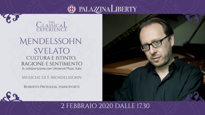cosa fare a Milano domenica 2 febbraio: Mendelssohn svelato, Roberto Prosseda in concerto