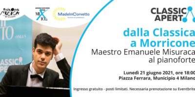 Lunedì 21 giugno ClassicAperta presenta il recital pianistico dalla Classica a Morricone