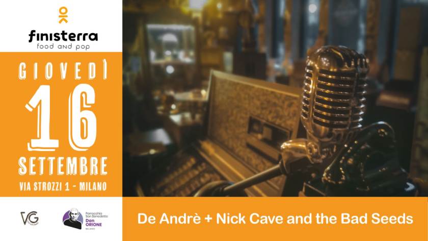 Giovedì 16 settembre al Finisterra Village il Mistero della Fede, da De André a Nick Cave