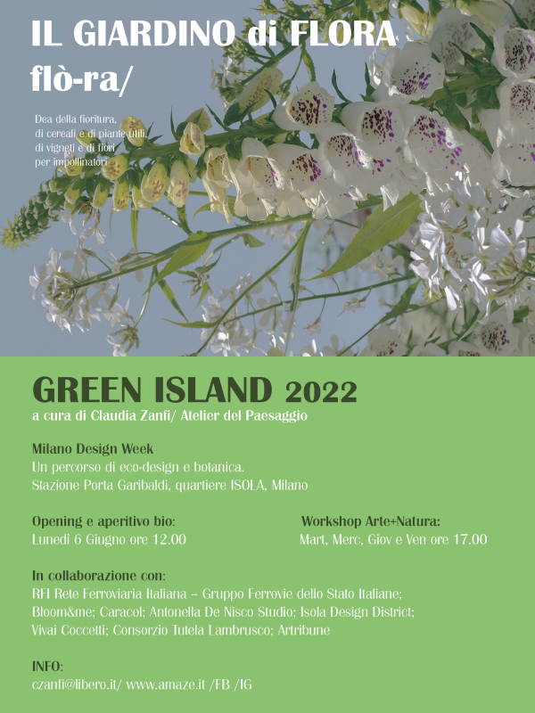 Flyer Green Island 2022 - Milano Design Week 2022