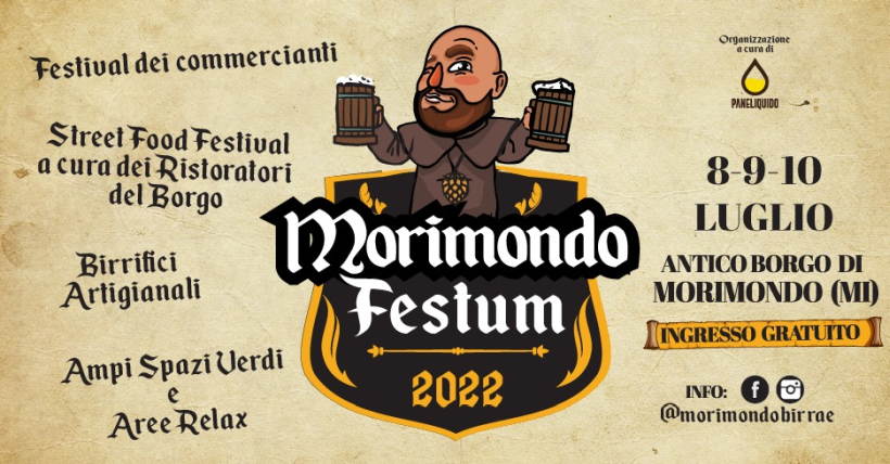 8,9,10 Luglio: Morimondo Festum 2022 al Borgo di Morimondo