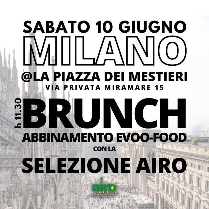 Presentazione Selezione AIRO 2023 e Brunch a Milano di sabato 10 giugno