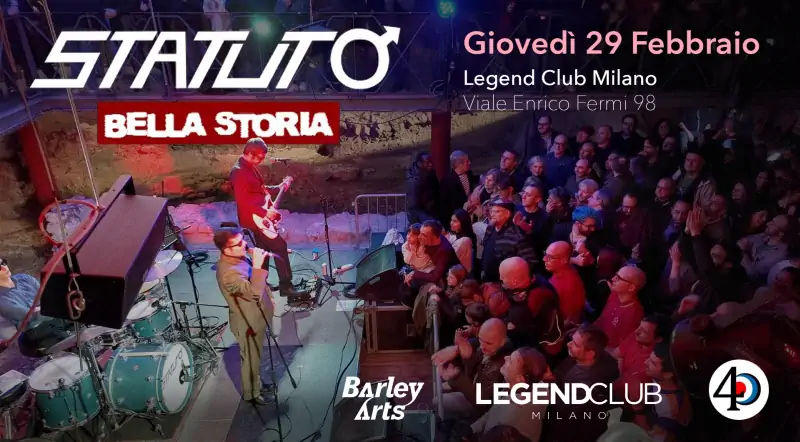 Statuto in concerto al Legend Club Milano per il tour 2024