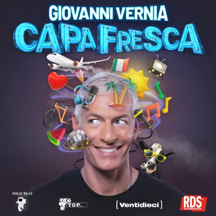Giovanni Vernia torna sui palchi italiani e a Milano con il nuovo spettacolo Capa Fresca
