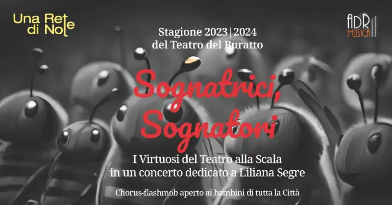 Concerto gratuito dedicato a Liliana Segre al Teatro Bruno Munari di Milano