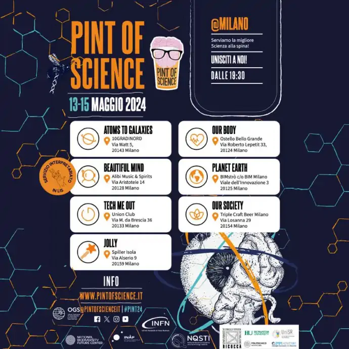 Pint of Science 2024: elenco pub che ospiteranno gli eventi di Scienza a Milano