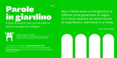 BookCity Milano: incontro gratuito del ciclo Parole in giardino