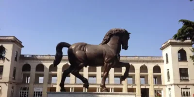 Cavallo di Leonardo presso Ippodromo di San Siro a Milano