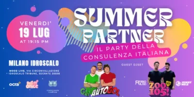 SUMMER PARTNER: a Milano il Party della Consulenza Italiana