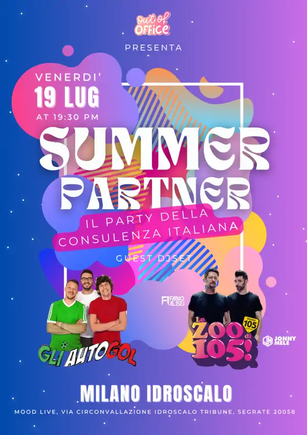 SUMMER PARTNER: a Milano il primo Party della Consulenza Italiana