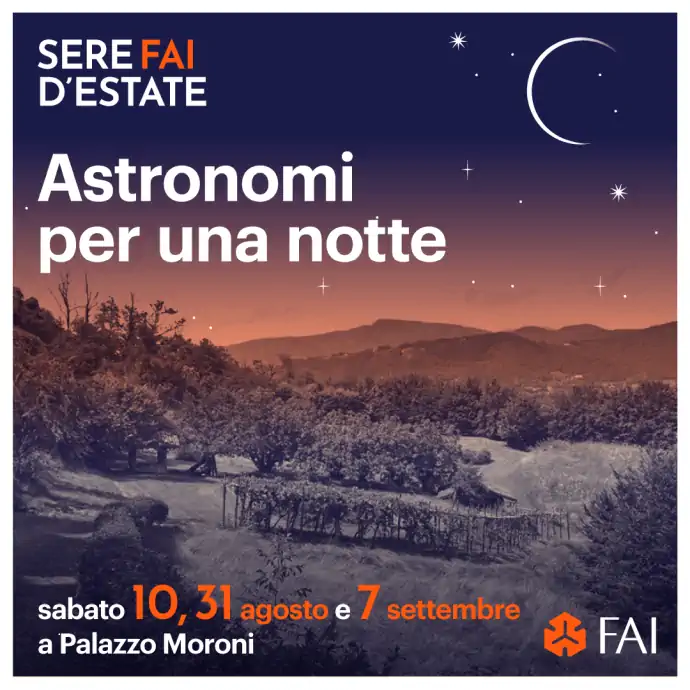 Cosa fare sabato 10 agosto: evento Astronomi per una notte a Palazzo Moroni