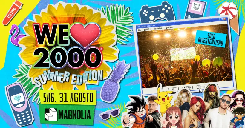 Serata We Love 2000 al Circolo Magnolia di Milano