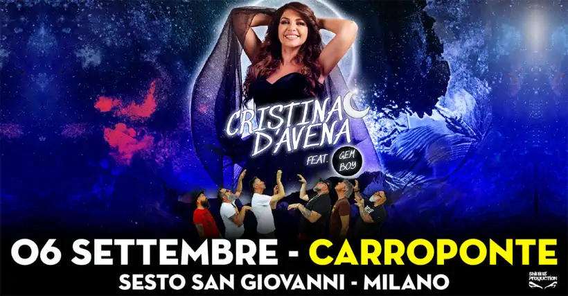 Cristina D’Avena e i Gem Boy in concerto al Carroponte di Sesto San Giovanni