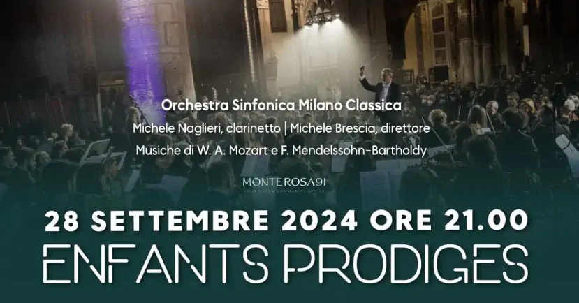 Monte Rosa 91 ospita il concerto Enfants Prodige con l'Orchestra Milano Classica