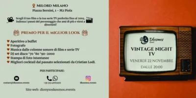 Serata Vintage Night TV al Milord Milano