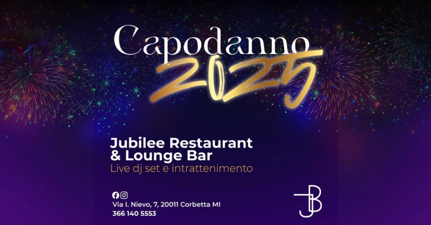 Capodanno 2025: cenone, live DJ Set e show al Jubilee Restaurant di Corbetta