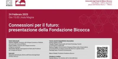 Connessioni per il futuro: a Milano presentazione della Fondazione Bicocca